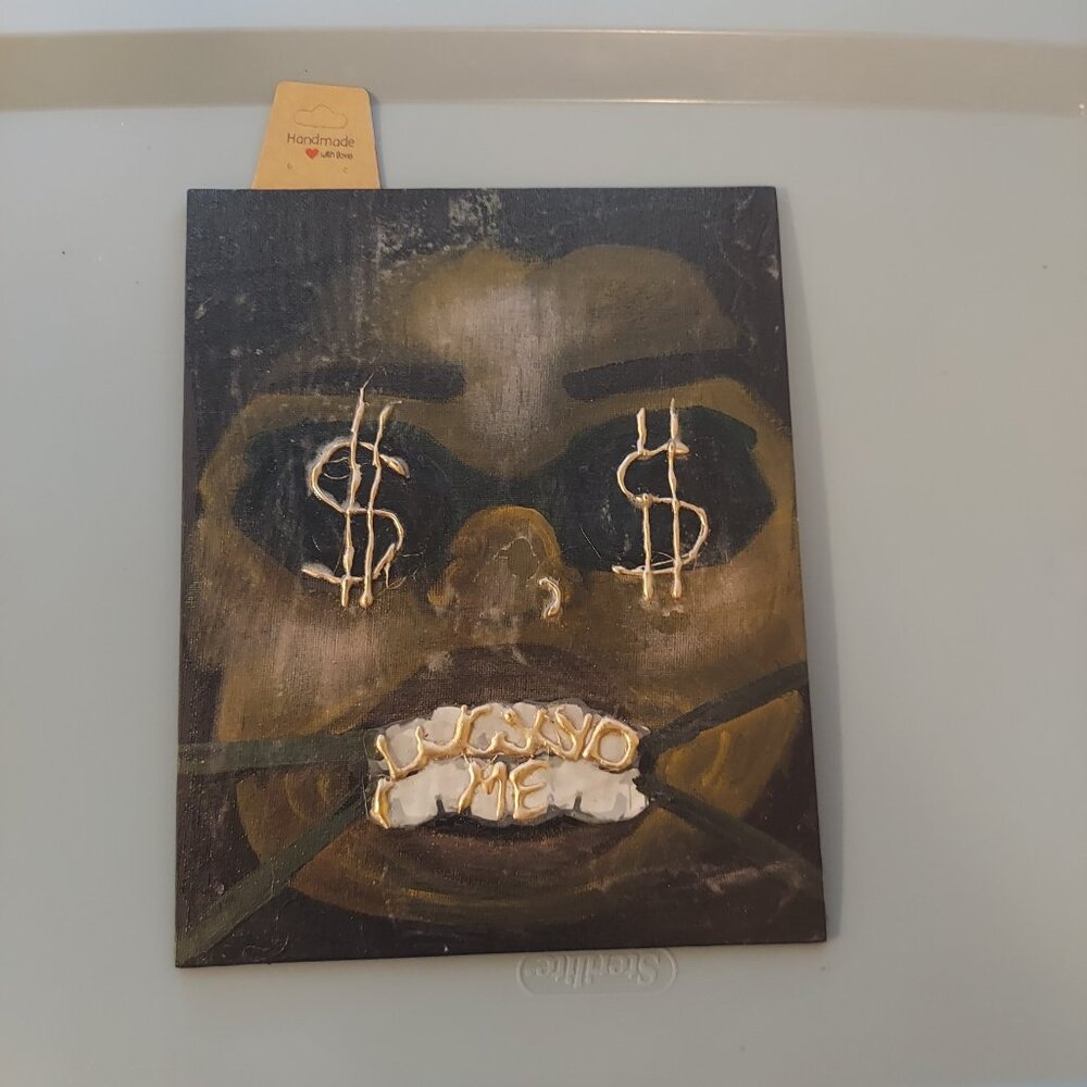 AN AKIRA ORIGINAL PAINTING "LUCKY ME"